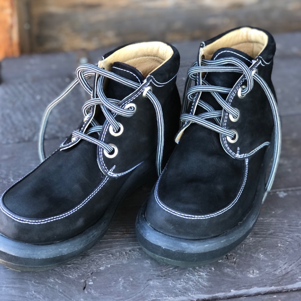John Fluevog Black Angel Boots M6/W8 - Picture 5 of 6